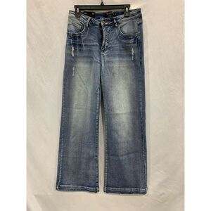 Lucky & Blessed High Rise Bootcut Denim Blue